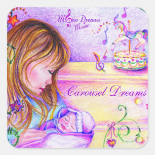 Stickers Carrés Carousel Dreams