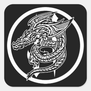 Stickers Carrés Dragon Wing