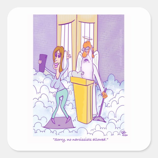 Stickers Carrés narcissiques (Devant)