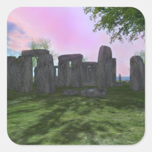 Stickers Carrés Stonehenge du lever du soleil, bri