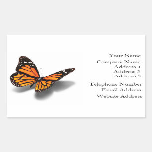 Stickers carte de visite Papillon