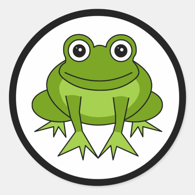 Stickers Cartographie Cute Frog (Devant)