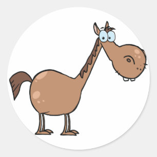 Stickers Cartoon Horse