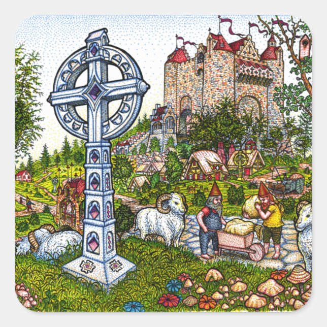 Stickers Castle Cross (Devant)