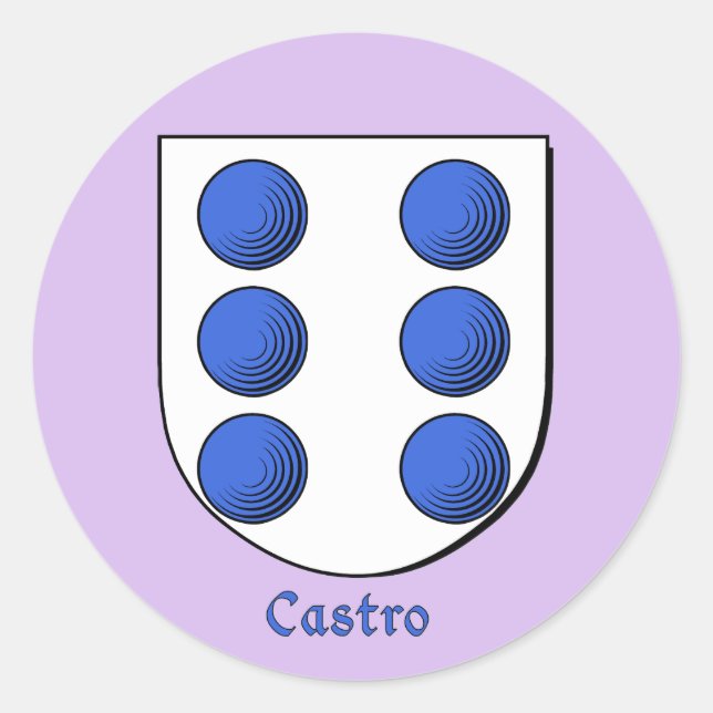 Stickers Castro Historic Family Shield (Devant)