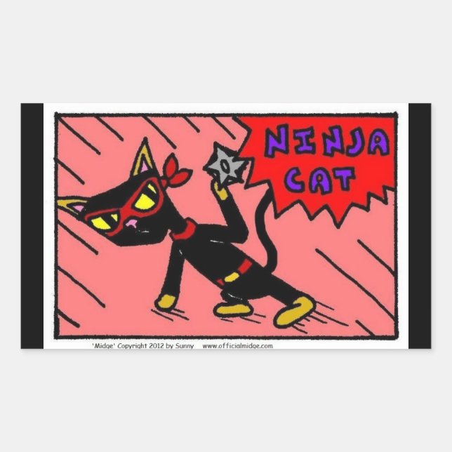 Stickers CAT Mel NINJA - Set de 20 (Devant)