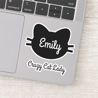 Stickers Cat Vinyl Cut Personnalisés