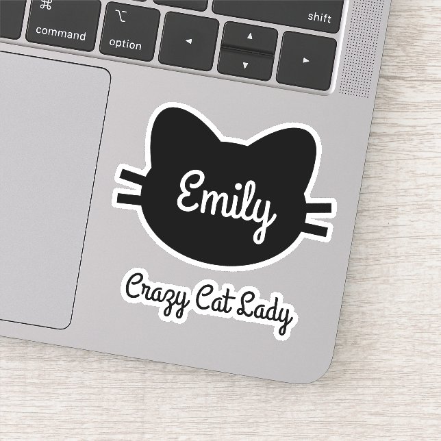 Stickers Cat Vinyl Cut Personnalisés (Détail)