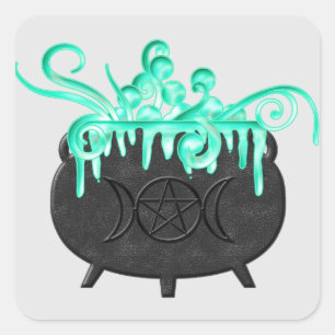 Stickers Cauldron Pagan Magick Potion Sorcière
