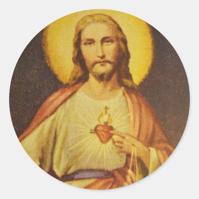 Stickers CCD Sacred Heart of Jesus des années 1950 (Devant)