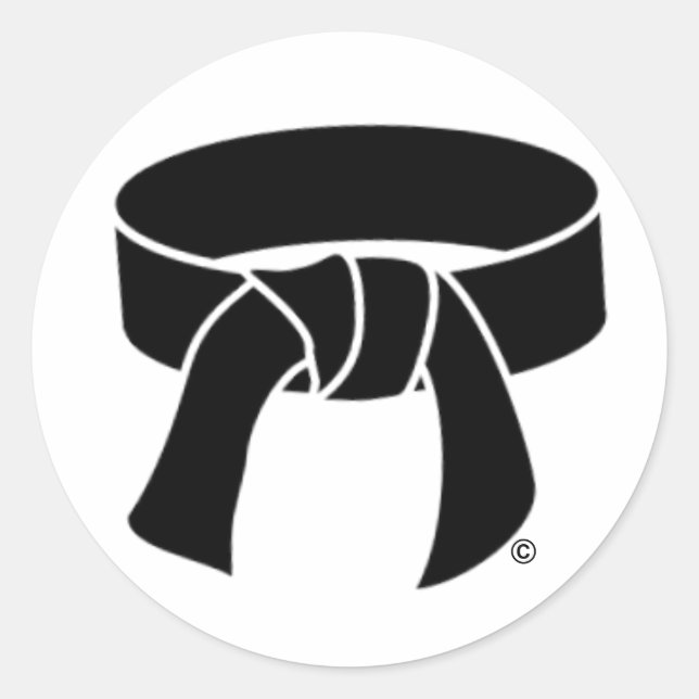 Stickers Ceinture noire (Devant)