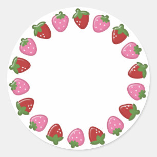 Stickers Cercle de fraises
