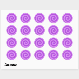 Stickers Cercle Lollipop violet