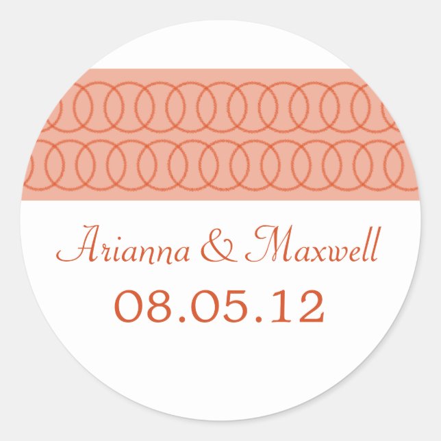 Stickers Cercle of Love Wedding (Devant)