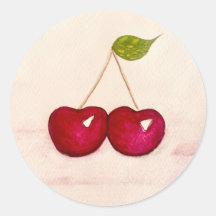 Stickers cerise coloré joyeux