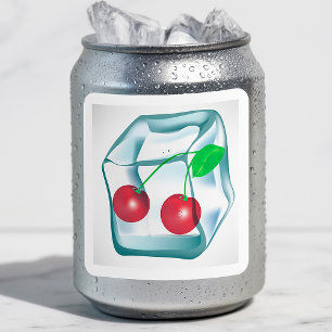 Stickers Cerises de Cube de glace