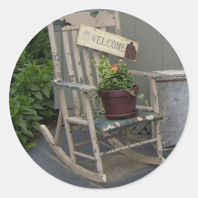 Stickers chaise à pointe (Devant)