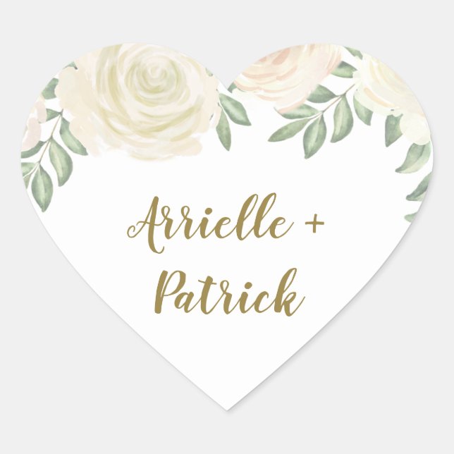 Stickers Champagne de mariage ivoire Blush Favoris (Devant)
