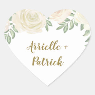 Stickers Champagne de mariage ivoire Blush Favoris