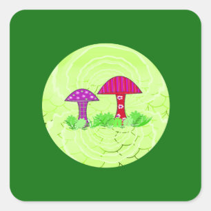 Stickers Champignons Whimsical