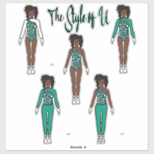 Stickers Changement rapide Majorette / Danseur (Me