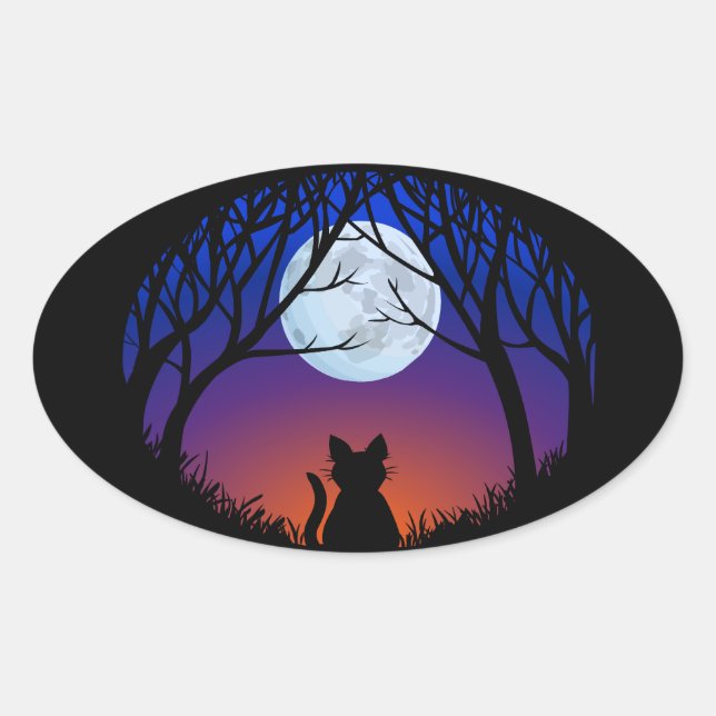 Stickers Chat amusant Halloween Stickers Chat Amou (Devant)