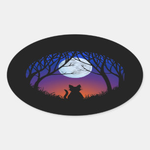 Stickers Chat amusant Halloween Stickers Chat Amou