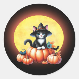 Stickers Chat Halloween Tuxedo