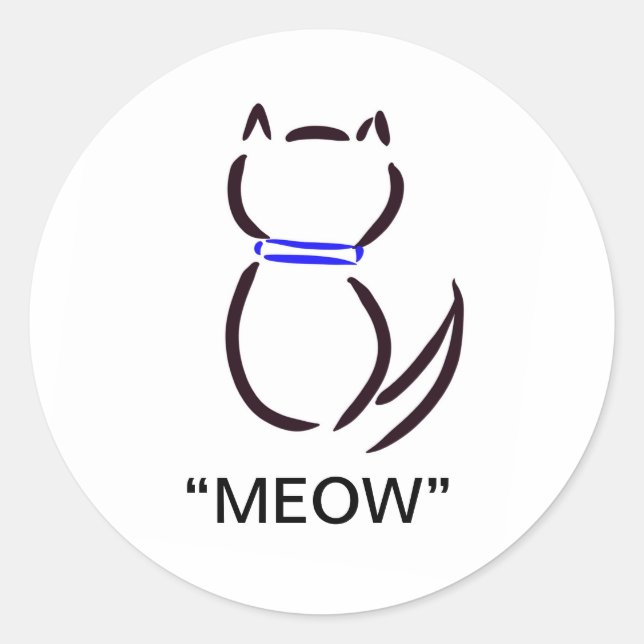 Stickers Chat Noir (Devant)