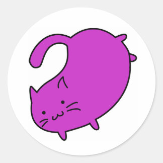 Stickers Chat Violet Volant