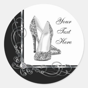 Stickers Chaussure haute parties scintillant