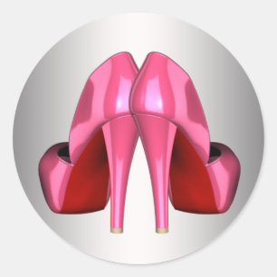 Stickers Chaussure Pretty Rose Haut Talon