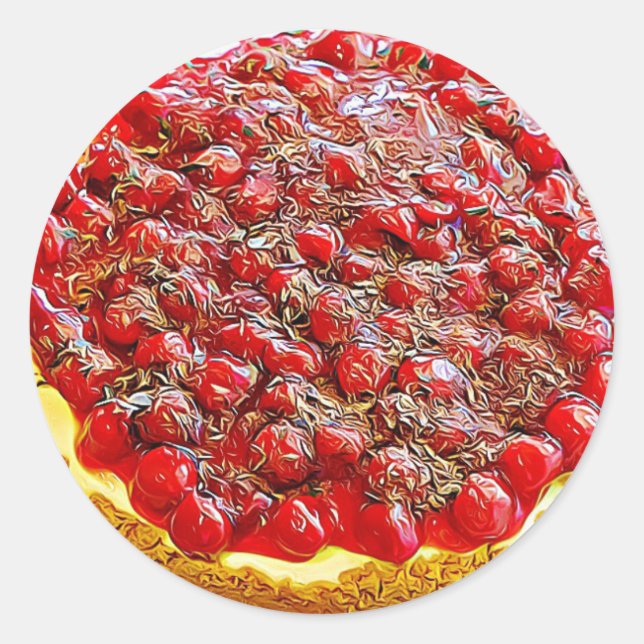 Stickers Cheesecake Cherry (Devant)