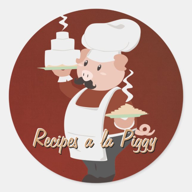 Stickers Chef Piggy (Devant)
