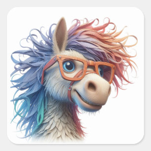 Stickers Cheval amusant