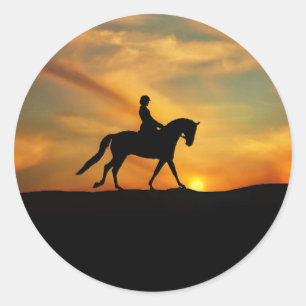 Stickers Cheval Dressage et Rider