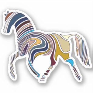 Stickers Cheval Empreinte