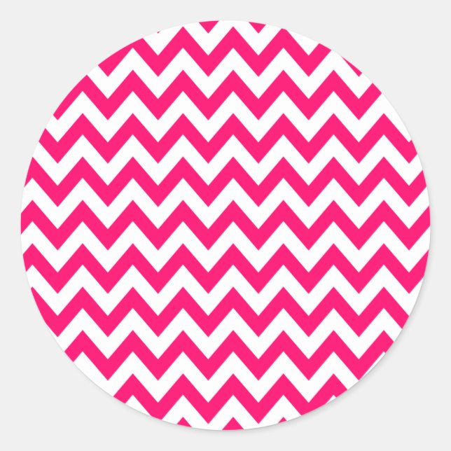 Stickers Chevron Rose Chaud (Devant)
