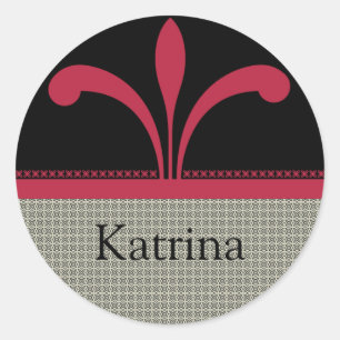 Stickers Chic Floral, Magenta