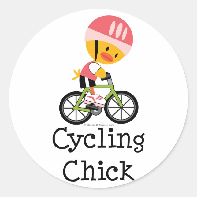 Stickers Chick Cycling (Devant)