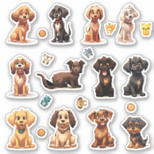 Stickers Chien Coupé