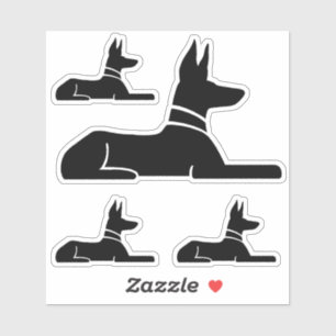 Stickers Chien Hiéroglyphe égyptien Hound Pharaoh