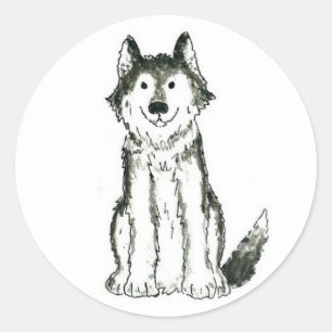 Stickers Chien Husky