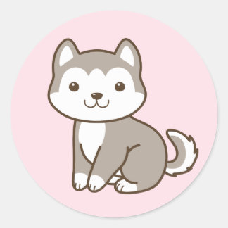 Stickers Chig Chig Chic Husky Cute