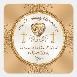 Stickers Christian 50e anniversaire de Mariage