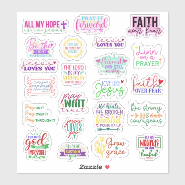 Stickers Christian/Sceau d'enveloppe (Feuille)