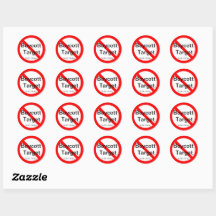 Stickers cible de boycott