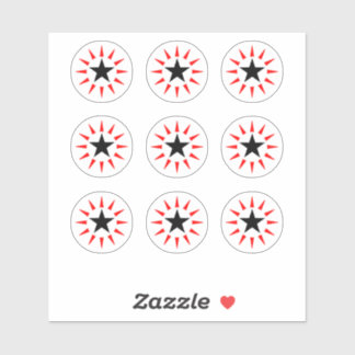 Stickers cible ronde de la machine à Pinball Star