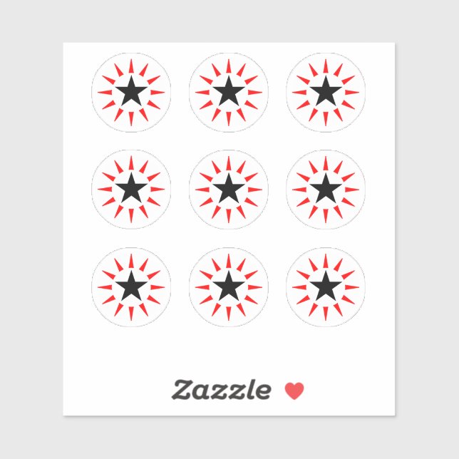 Stickers cible ronde de la machine à Pinball Star  (Feuille)