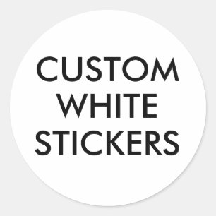 Stickers circulaires circulaires personnalisés pe